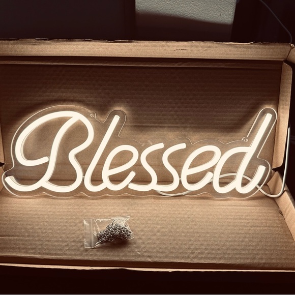 Blessed neon light. Brand new, still in box. Would make a great holiday gift. - Picture 2 of 6